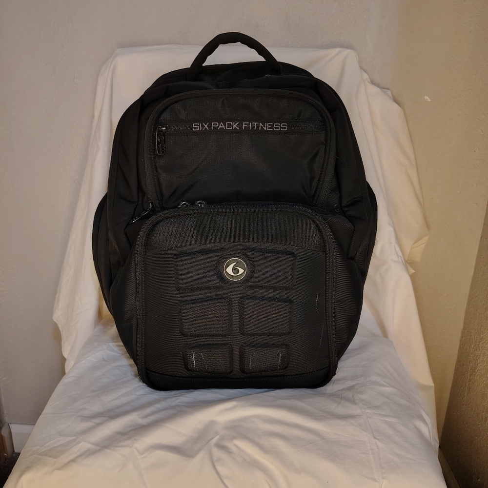 The 6 Pack Fitness Expedition Back Pack , Meal Management System Stealth Black
